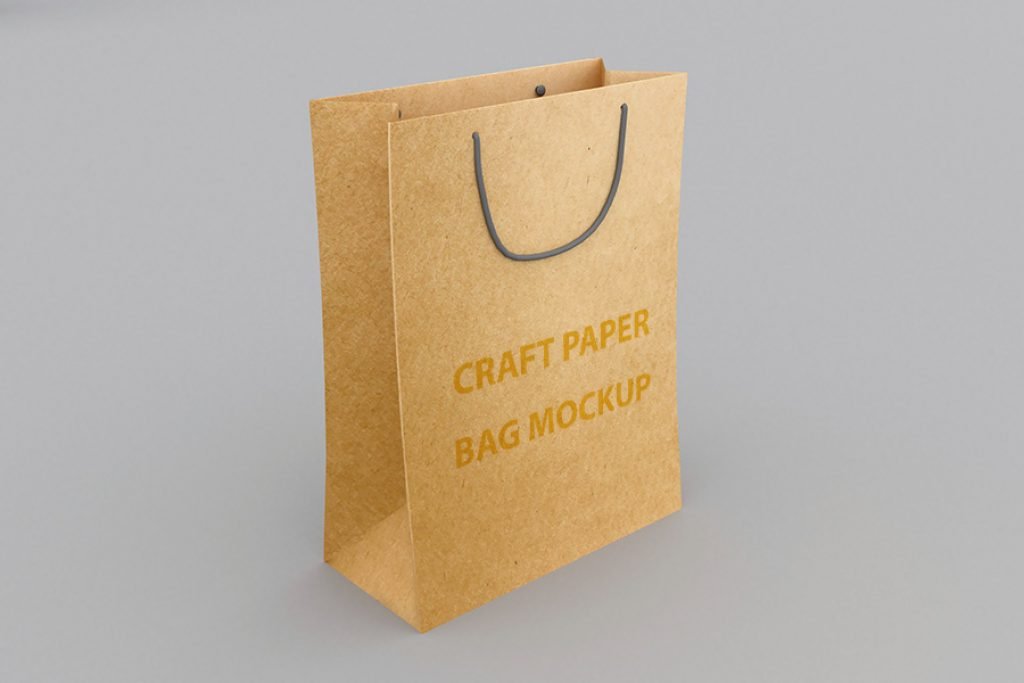 Craft Paper Bag Mockup